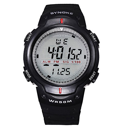 Orologio Sportivo Digitale Impermeabile 10 ATM Per Donna E Ragazze – Nuoto, Sveglia, Cronometro, Doppio Fuso Orario, Calendario, Batteria Sostituibile