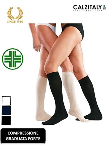 2 paia di calze a compressione taglie forti per donne e