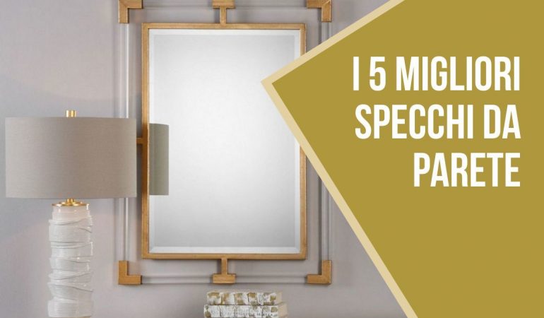 NXHOME Specchio Da Parete Rettangolare Decorativo Oro - 63,5 X 43,2 Cm - Vetro 4 Mm - Kit Di Fissaggio Incluso